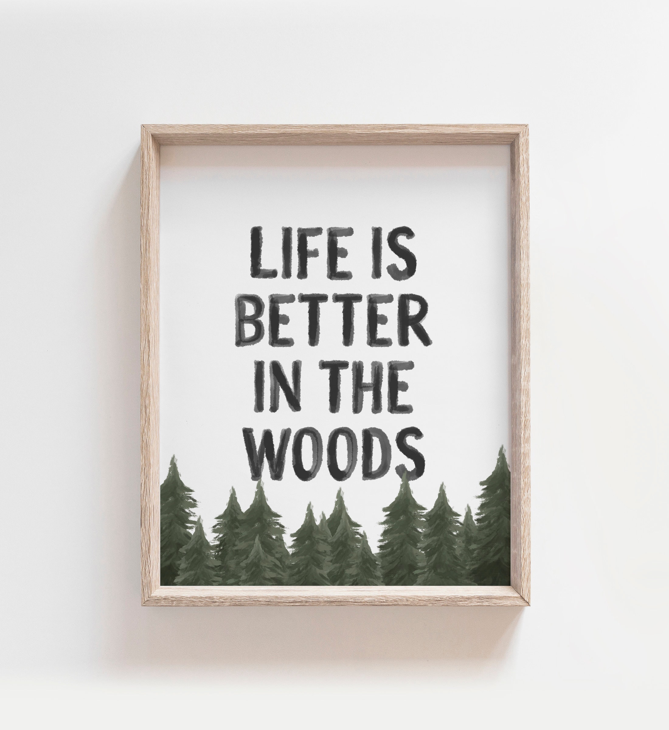 Life Is Better In The Woods Print Woodland Nursery Decor Etsy 日本 Life Is Better In The Woods Print Woodland Nursery Decor Etsy 日本