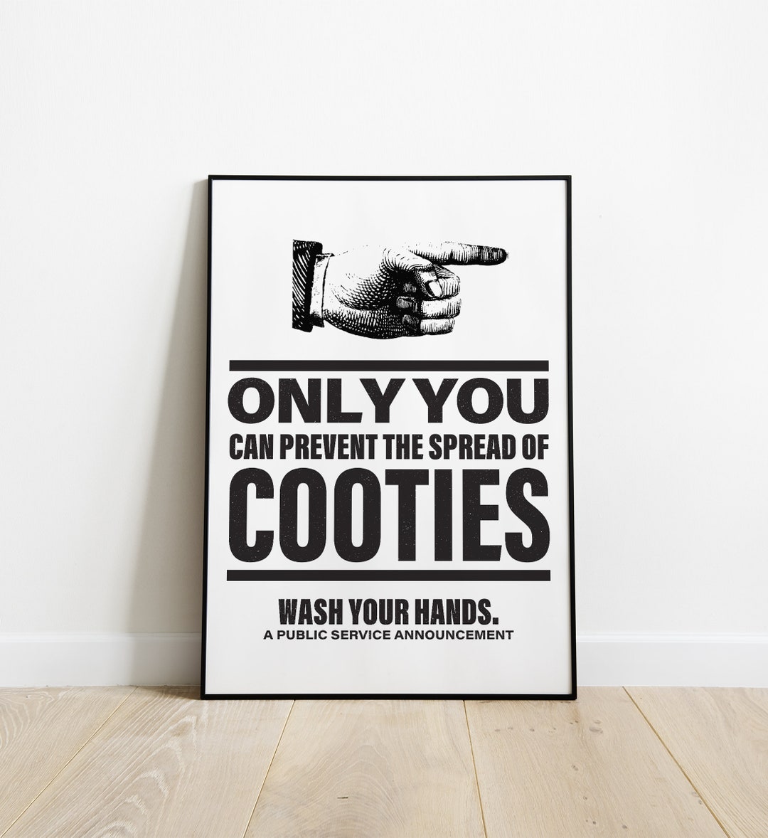 Funny Bathroom Decor, PRINTABLE Bathroom Quote Wall Art, Funny Cooties ...