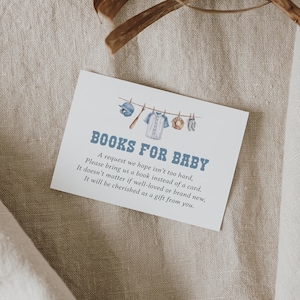 Livres de baby shower de baseball pour carte de bébé, demande de livre de shower de bébé Little Slugger, modèle modifiable, téléchargement numérique