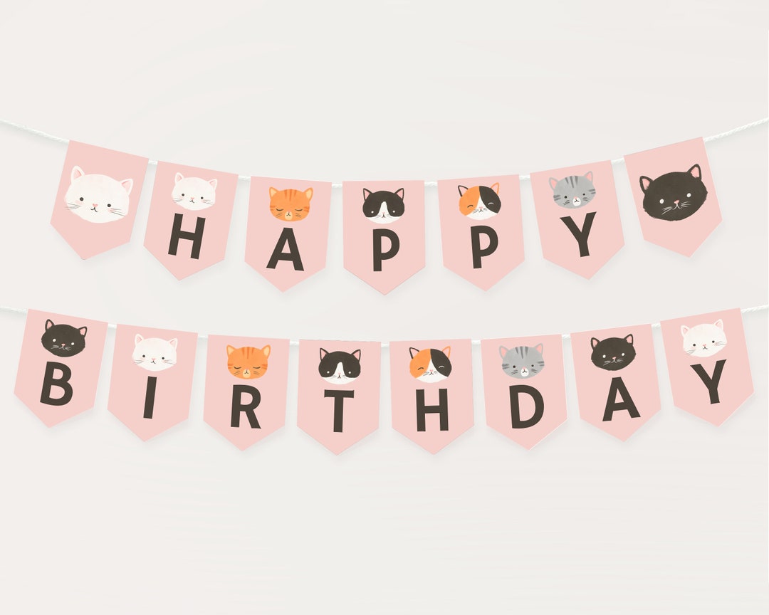 editable-kitten-birthday-banner-template-printable-cat-birthday-pennant-banner-happy-birthday