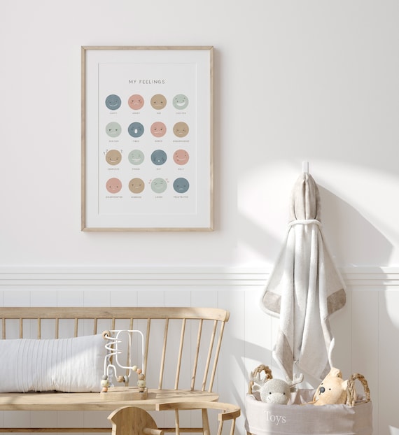 Buy Pastel Feelings Chart, Emotions Print, PRINTABLE Wall Art 