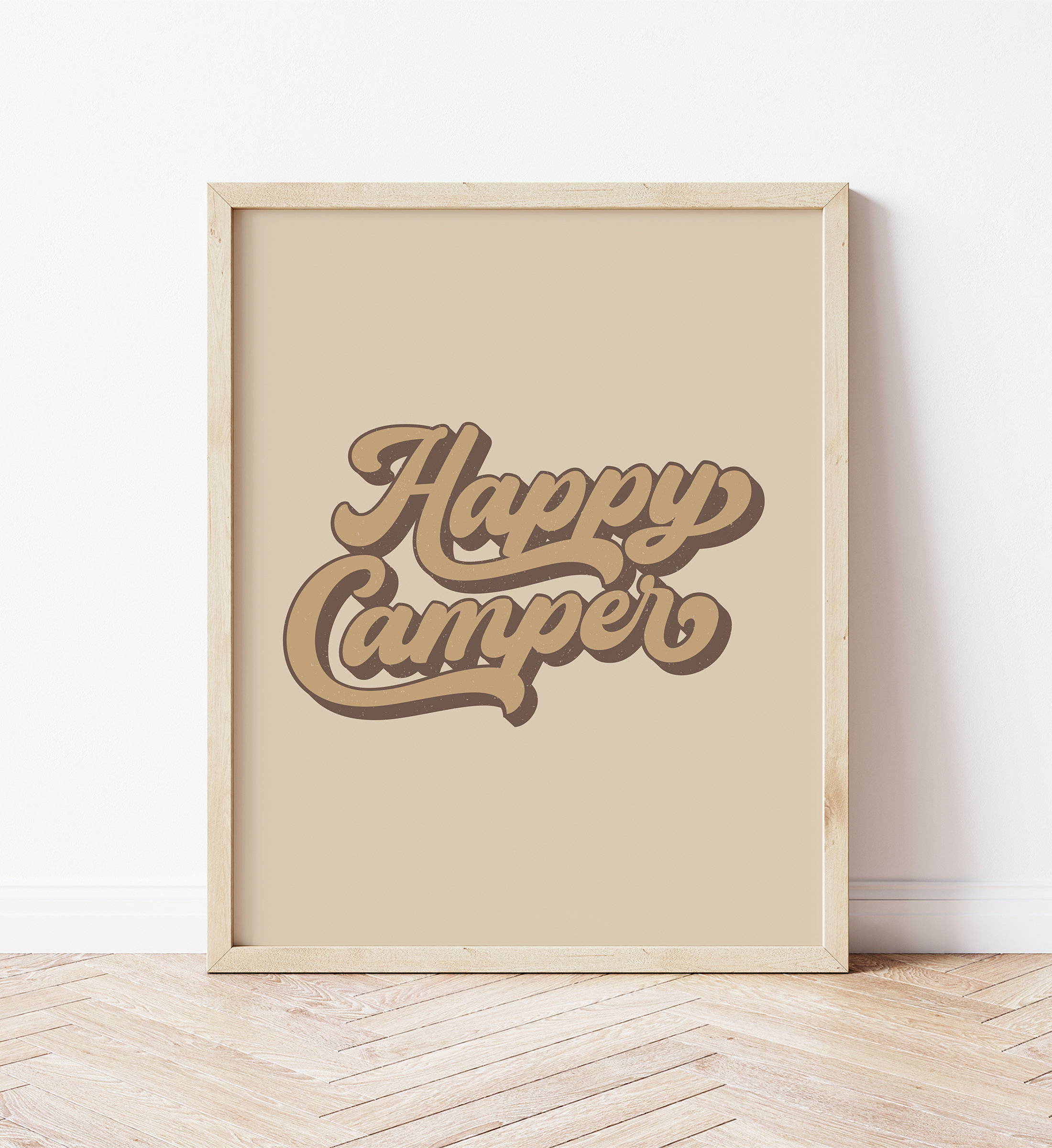 Happy Camper Print Printable Wall Art Woodland Nursery Etsy