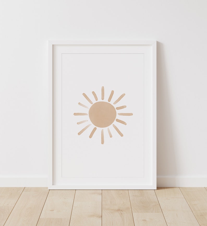 Neutral Rainbow Wall Art Set of 3 Prints Watercolor Nursery | Etsy