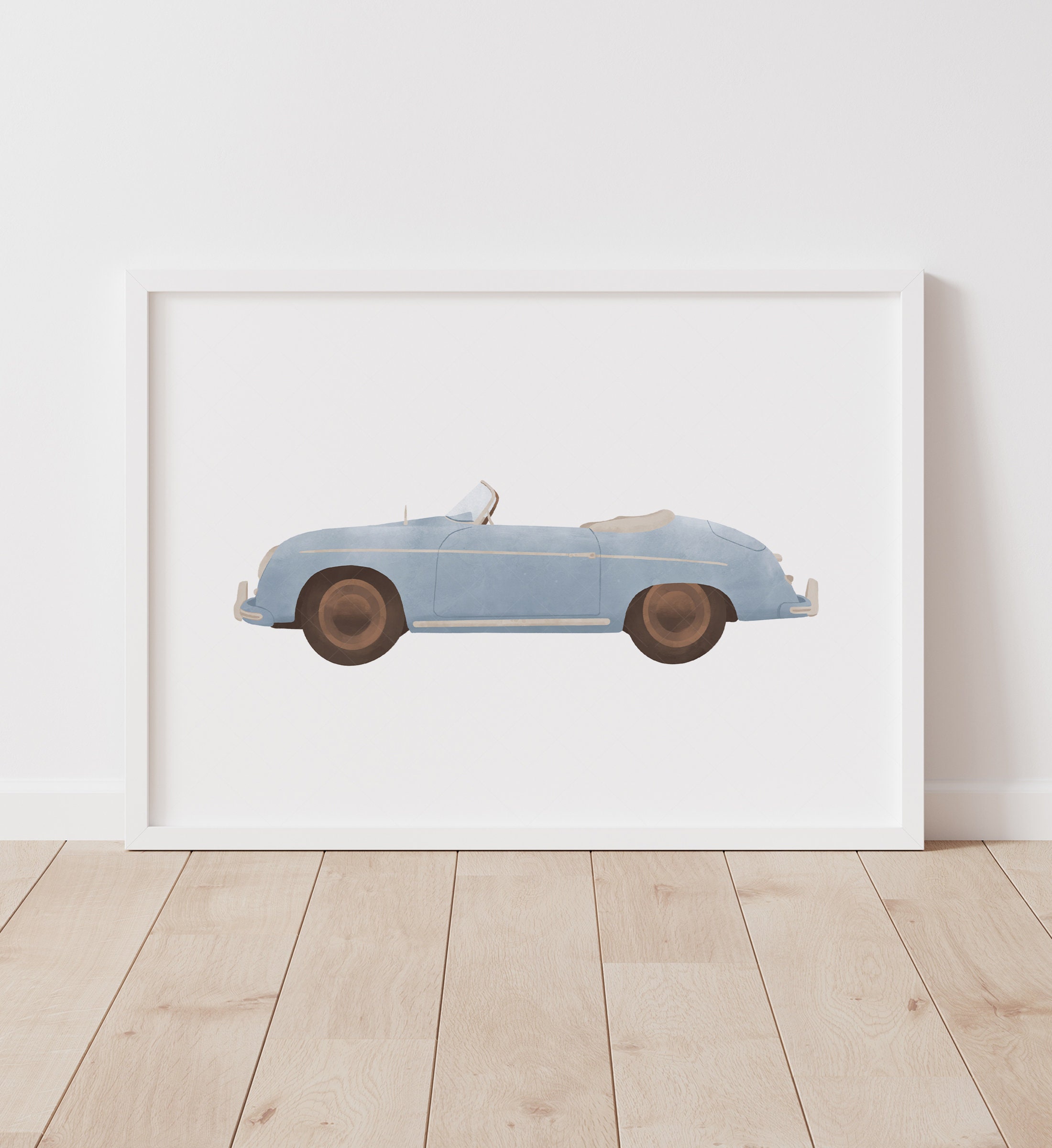 Vintage Speedster Print Retro Car Wall Art Printable Wall Etsy