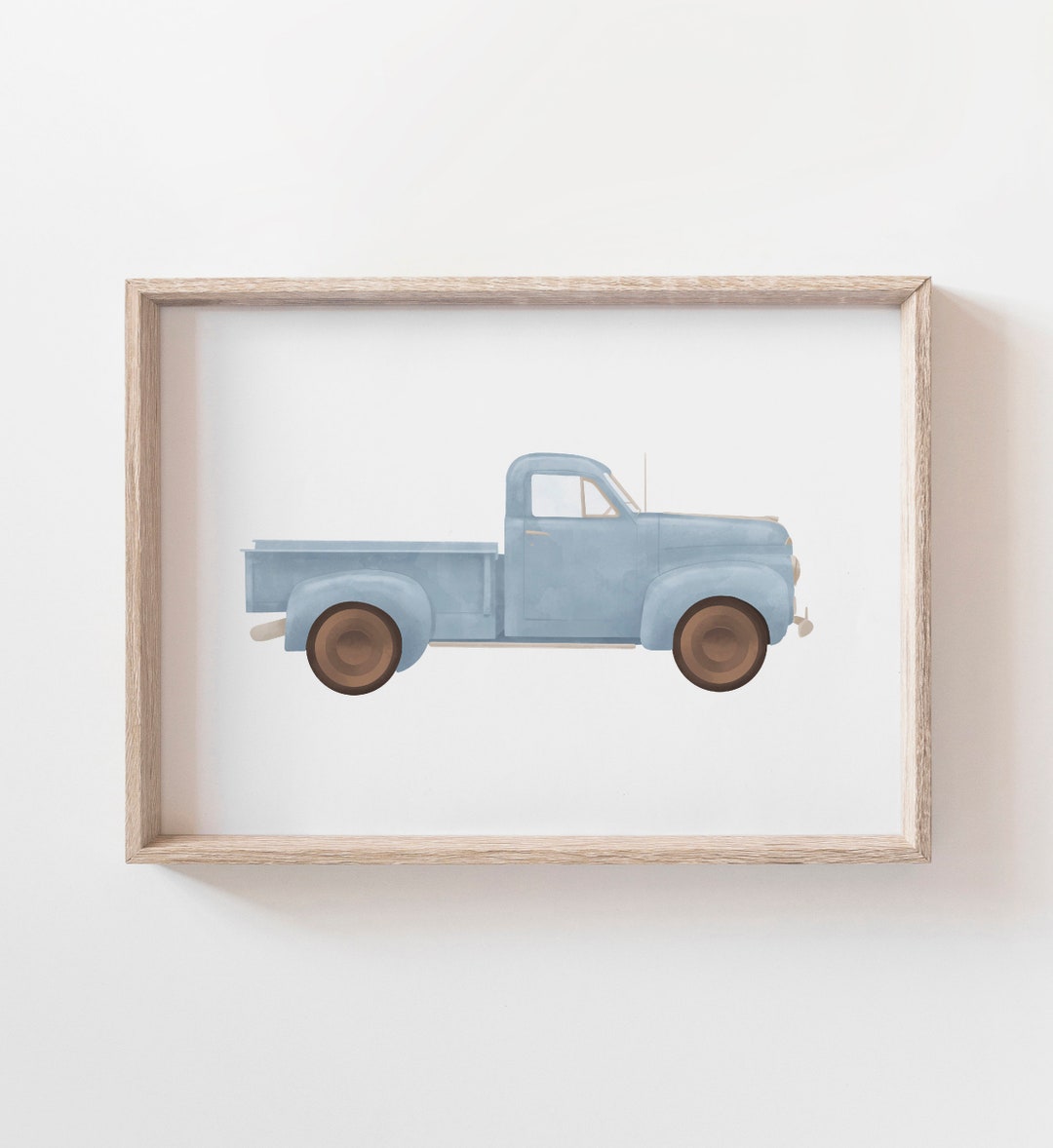Vintage Truck Print Printable Pickup Truck Wall Art Travel Etsy