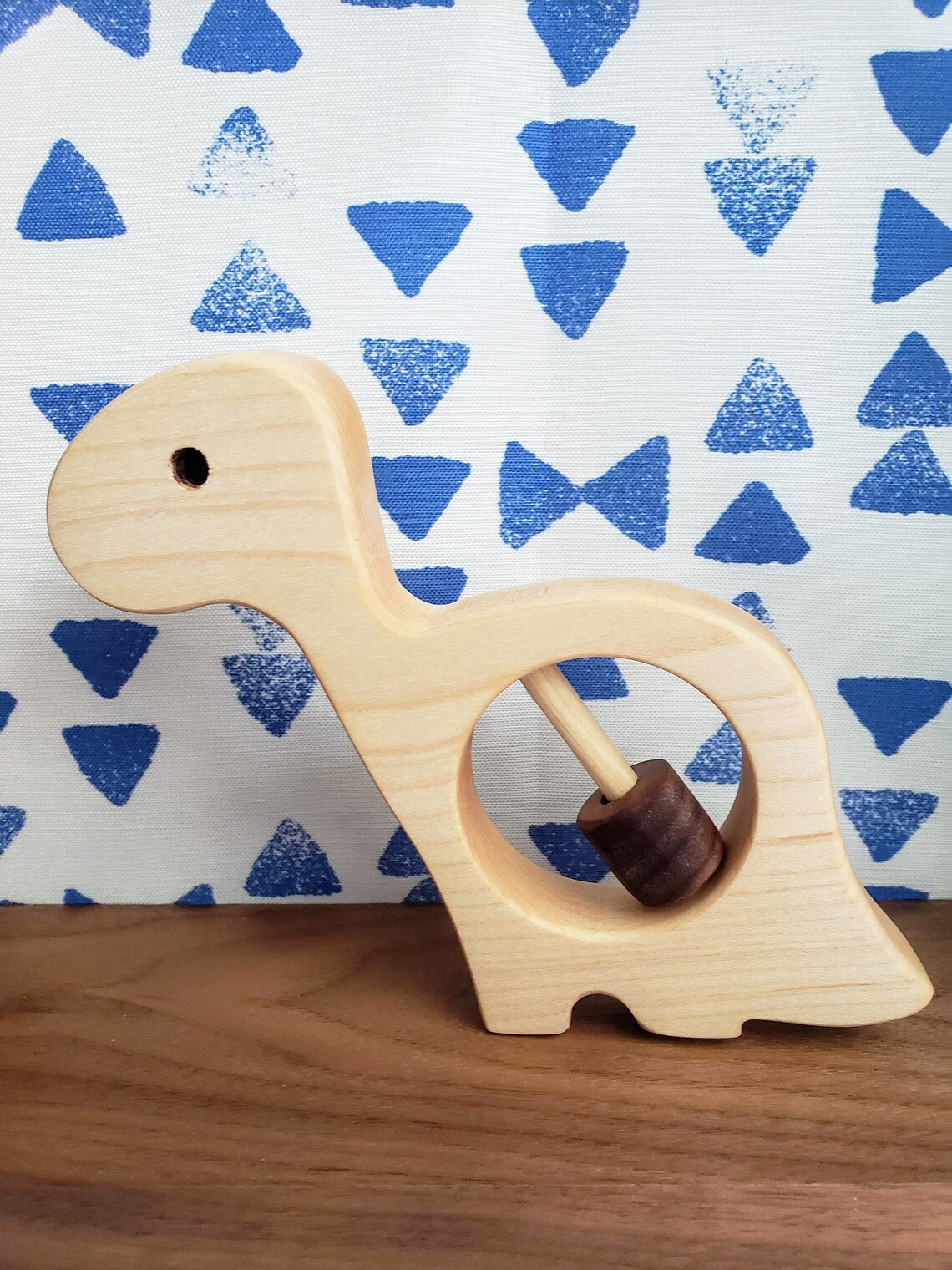 Wood Dinosaur Rattle Natural Baby Toy Handmade Wooden - Etsy