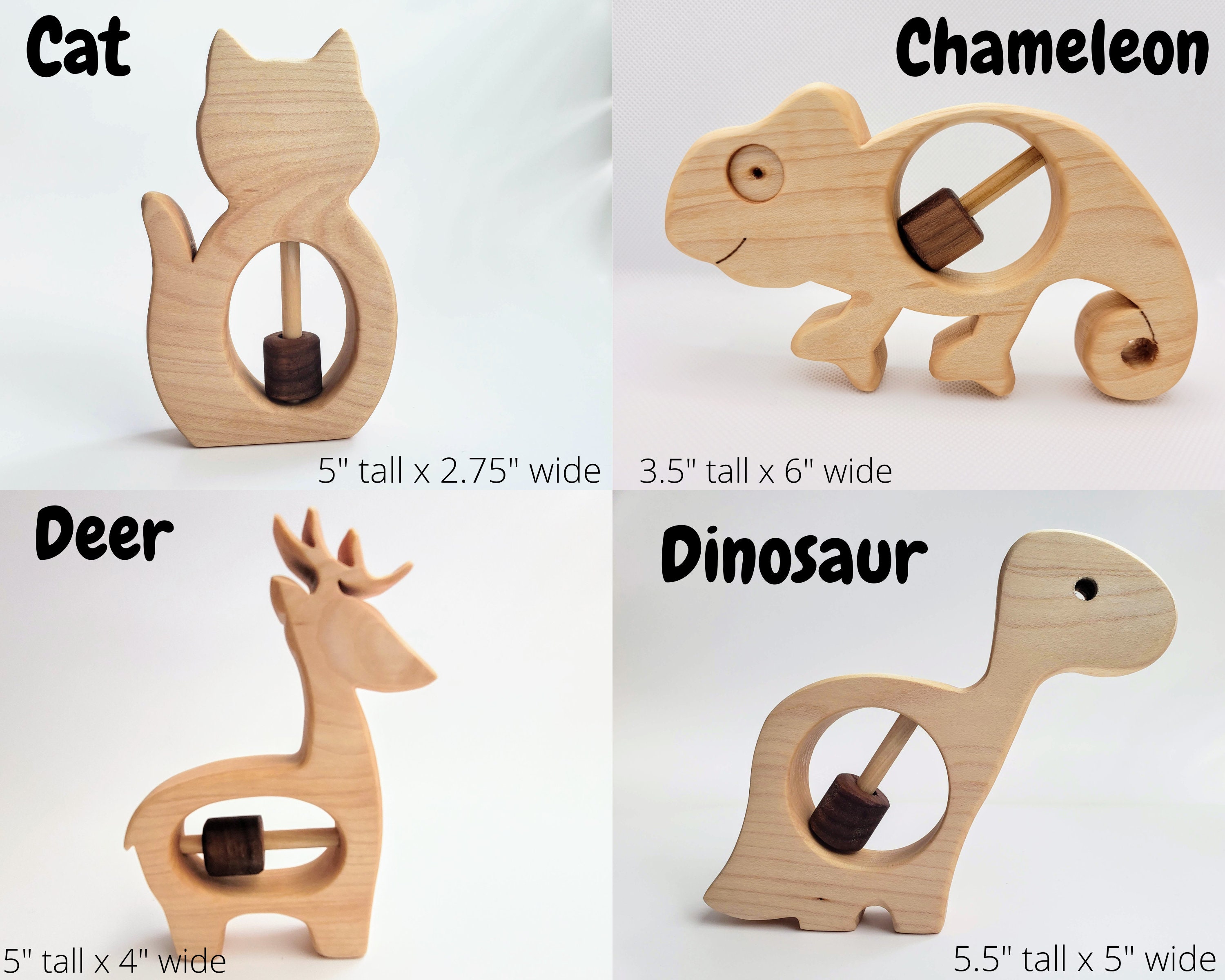 All Natural Wooden Baby Rattle - Three Personalized Rings - Handmade T -  Handmade Wooden Toys and Puzzles for Children – Little Wooden Wonders