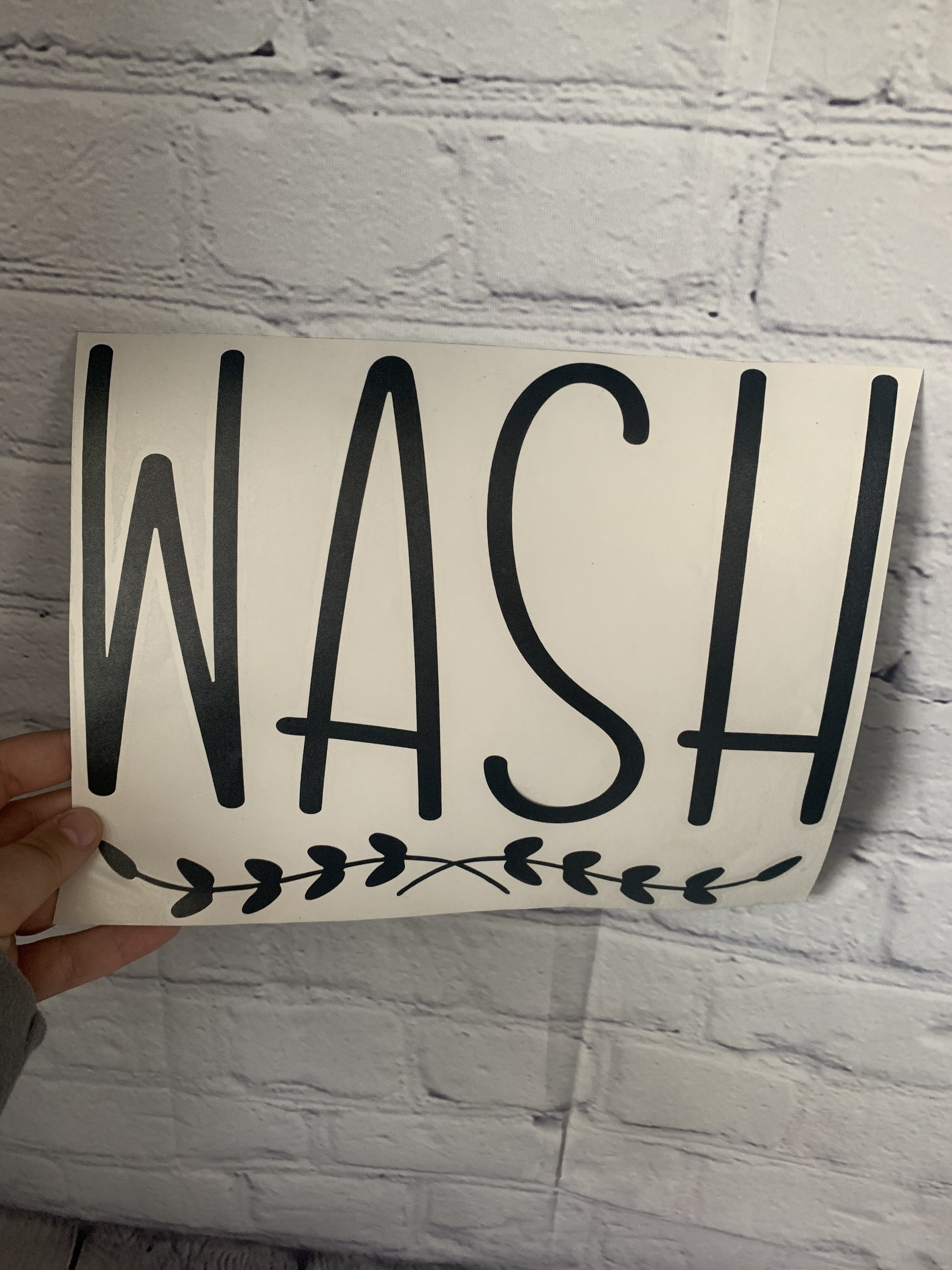 Wash & Dry Decals SET OF BOTH Etsy