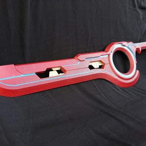 Espada de cosplay de tamaño natural Shulk Monado