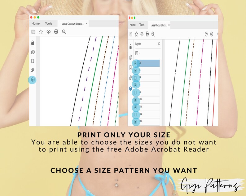 Swimsuit Pattern Pdf Halter Top One Piece Swimwear Pattern Swimsuit Pattern Pdf One Piece Swimsuit Bathing Suit Pattern XS-5XL image 4