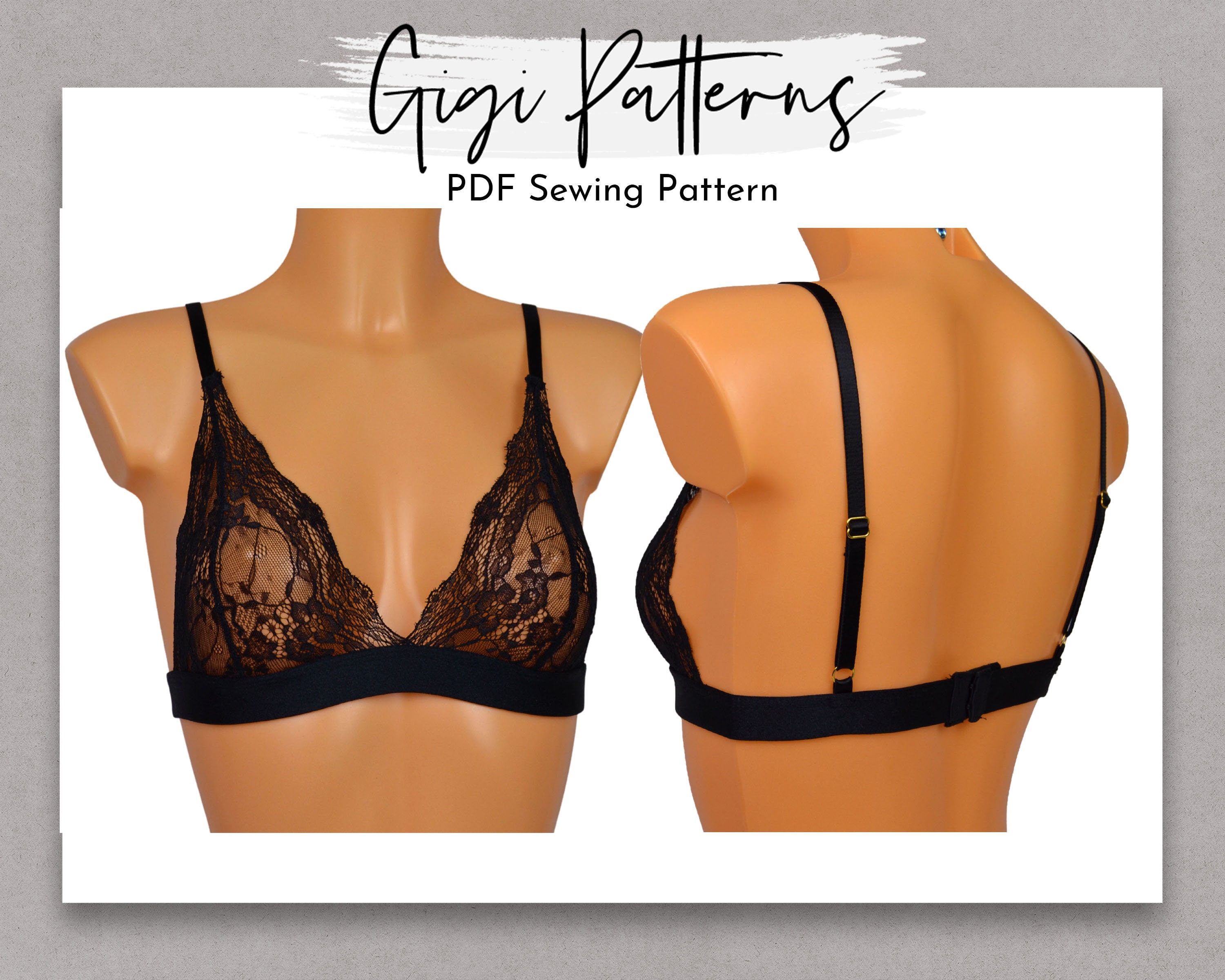 Buy Sewing Patterns Bralette Sewing Patterns Lingerie Sewing