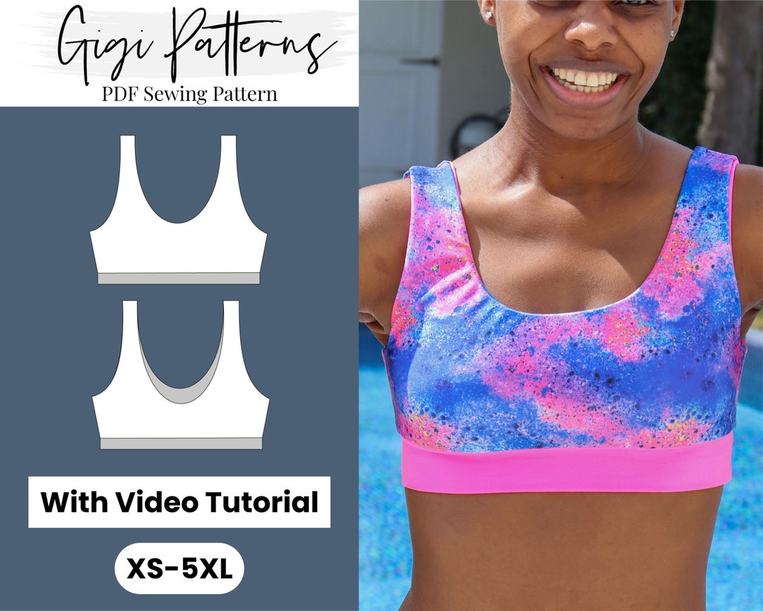 Bikini Pattern | Pdf Sewing Pattern | Swimwear Pattern | Reversible ...