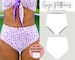 Bikini Pattern, Swimsuit Pattern, High Waist Bikini Swimsuit Pdf Pattern, Bathing Suit PDF Sewing Patterns For Women 