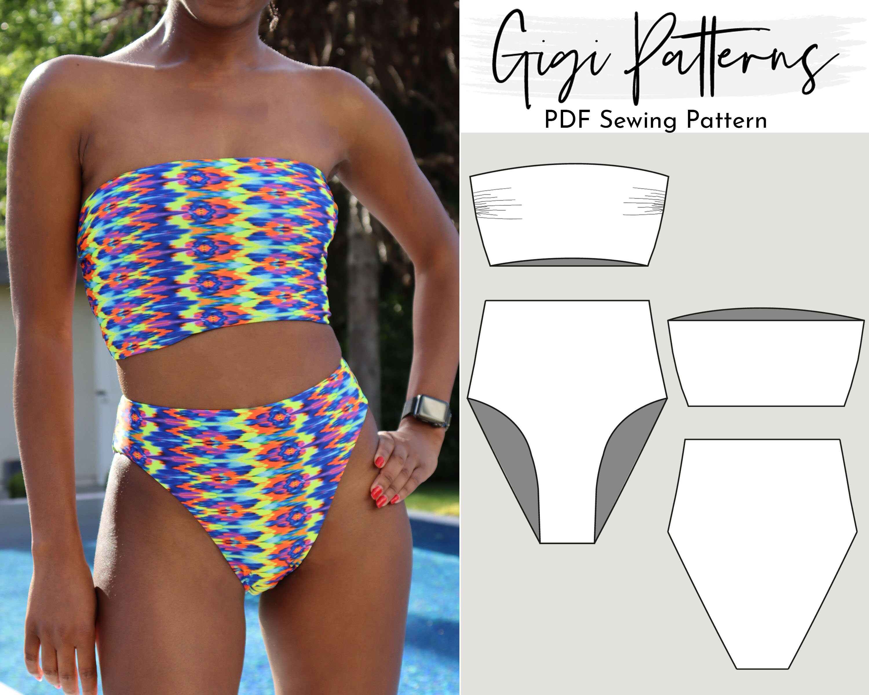 Bandeau bikini pattern Clearance