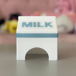 Melkpak voor kleine huisdierenhide - Kawaii Hideaway House - Ideaal voor gekko's, hamsters, kikkers, muizen, aquaria en meer!