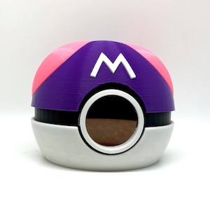 Master Ball Pokeball Humidity Hide - Gecko, Snake, Lizard, and Other Reptile & Mammal Pet Cave - Shedding, Hiding, or Egg Laying Shelter