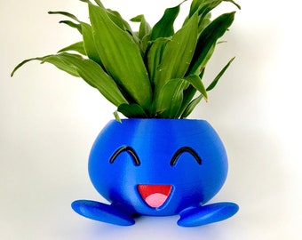 Pokemon Oddish Planter – Hand-Painted PLA, Drainage Hole