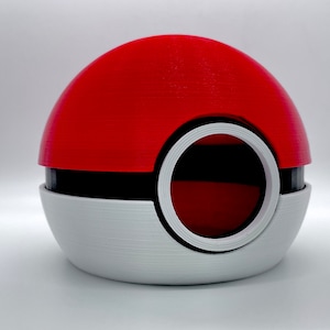 Pokeball Humidity Hide - Gecko, Snake, Lizard, and Other Reptile Cave - Shedding, Hiding, or Egg Laying Shelter for Pets