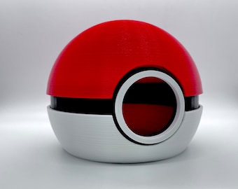 Pokeball Humidity Hide - Gecko and Reptile Cave - Shedding, Hiding, or Egg Laying Shelter for Pets