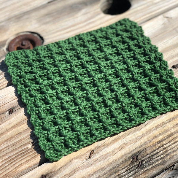 Crochet Dish Cloth Pattern - Waffle Stitch Dish Cloth - Crochet Pattern - Dishcloth Pattern - Crochet dishcloth - crochet dishcloth Pattern