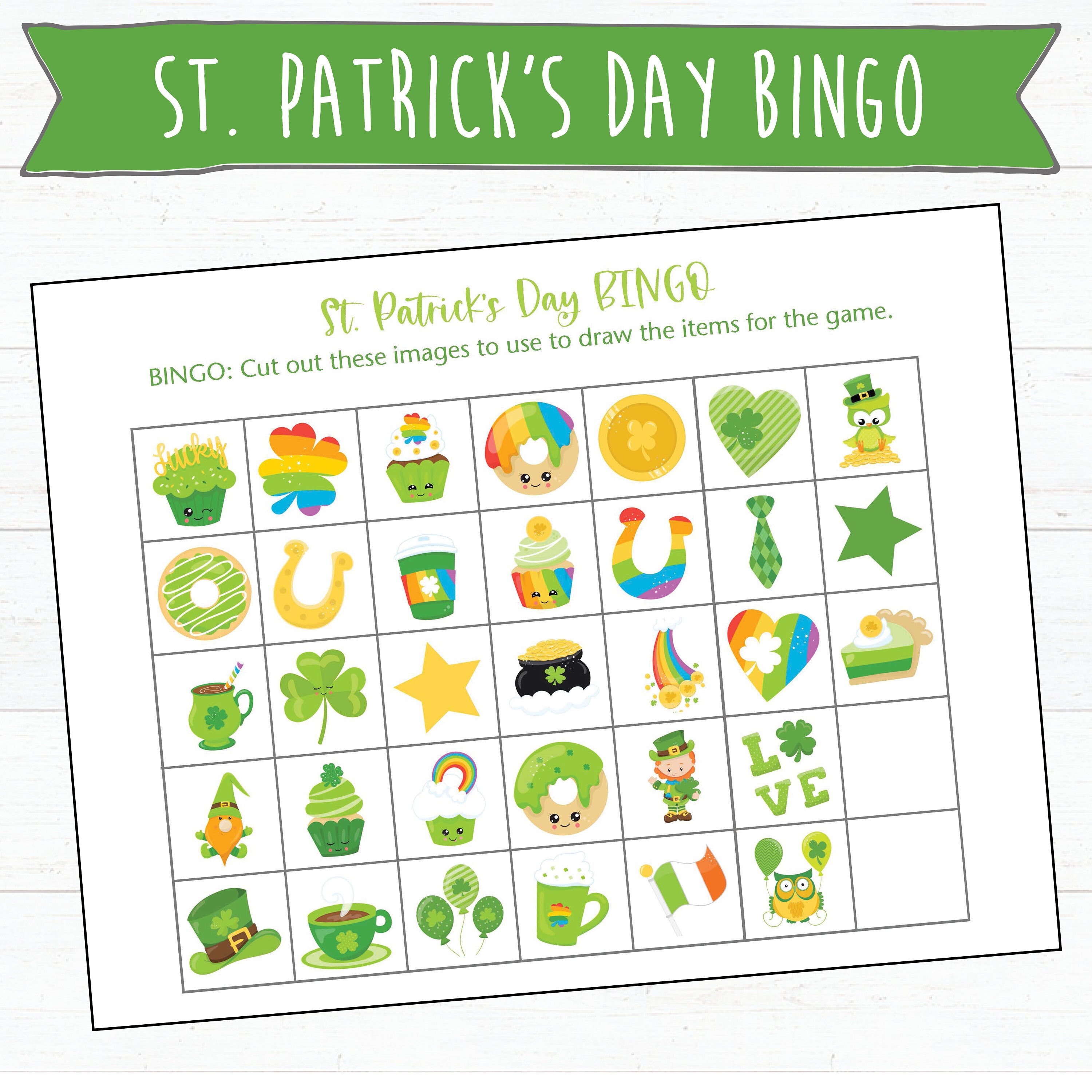 30 St. Patrick's Day Bingo Cards Instant Download and - Etsy