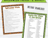 Halloween Trivia - 2 Games | Download | Movie Villain Matching Game | Halloween Party Games | Halloween Trivia | Fun Halloween Activities