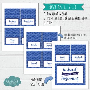 Free printable graduation candy buffet labels