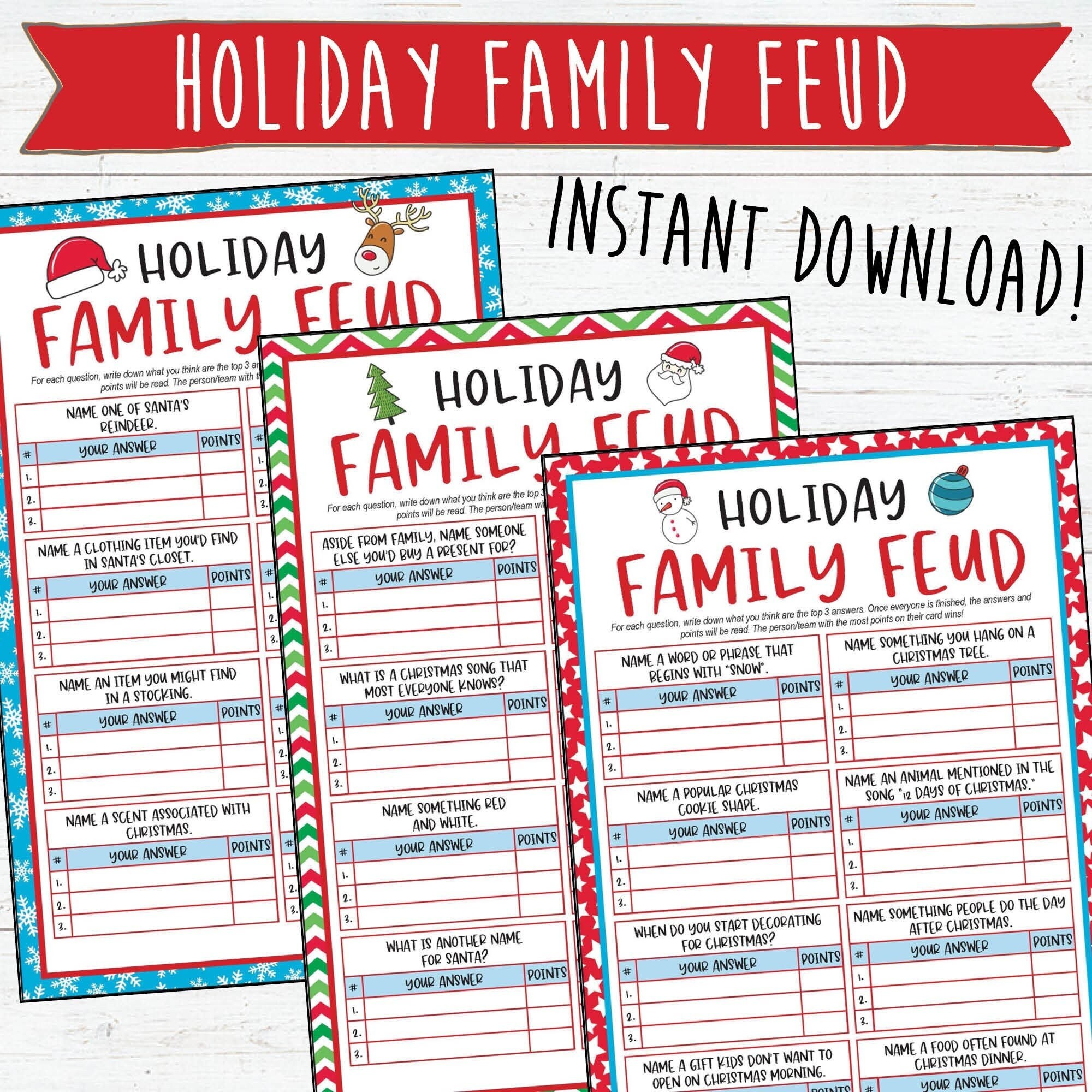 Family Feud Game - Etsy