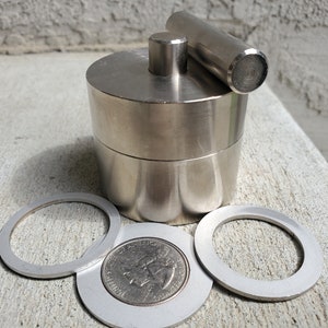 Coin Ring Punch  1/2"  - Coin Ring Tools Center Punch That Will Punch A Hole In 4 Different Coins USA - Jewelry Making - Make Rings