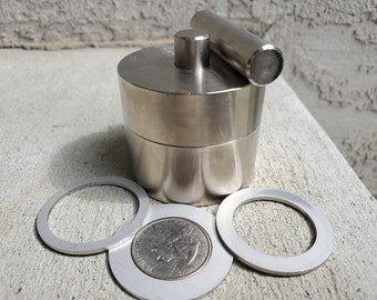 Coin Ring Punch  1/2"  - Coin Ring Tools Center Punch That Will Punch A Hole In 4 Different Coins USA - Jewelry Making - Make Rings USA MADE