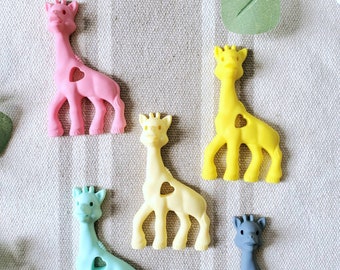 silicone giraffe teether