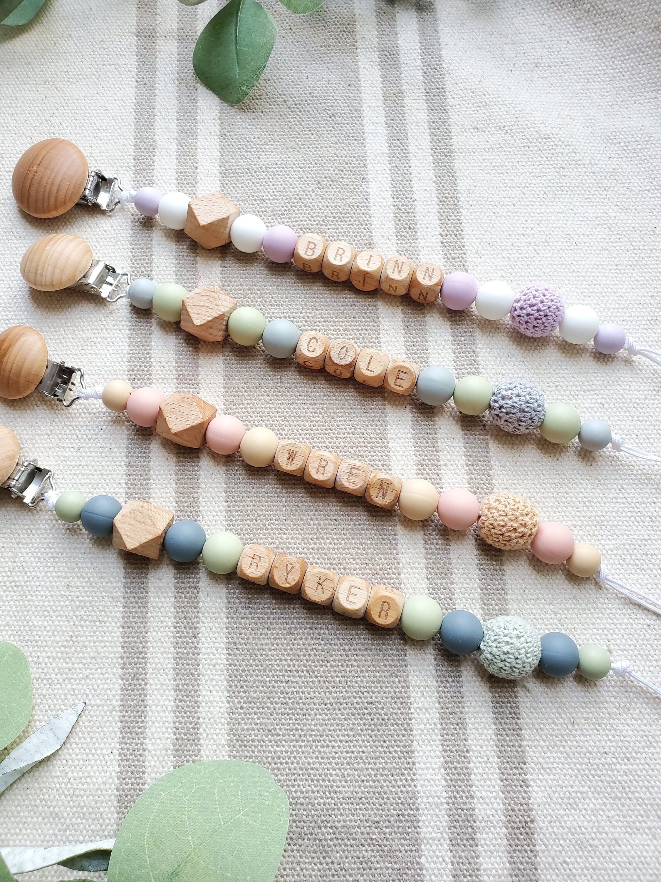 Custom pacifier holder personalized pacifier clip with name Etsy