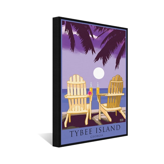 Tybee Island Adirondack Chairs Palms Corona Stretch Etsy