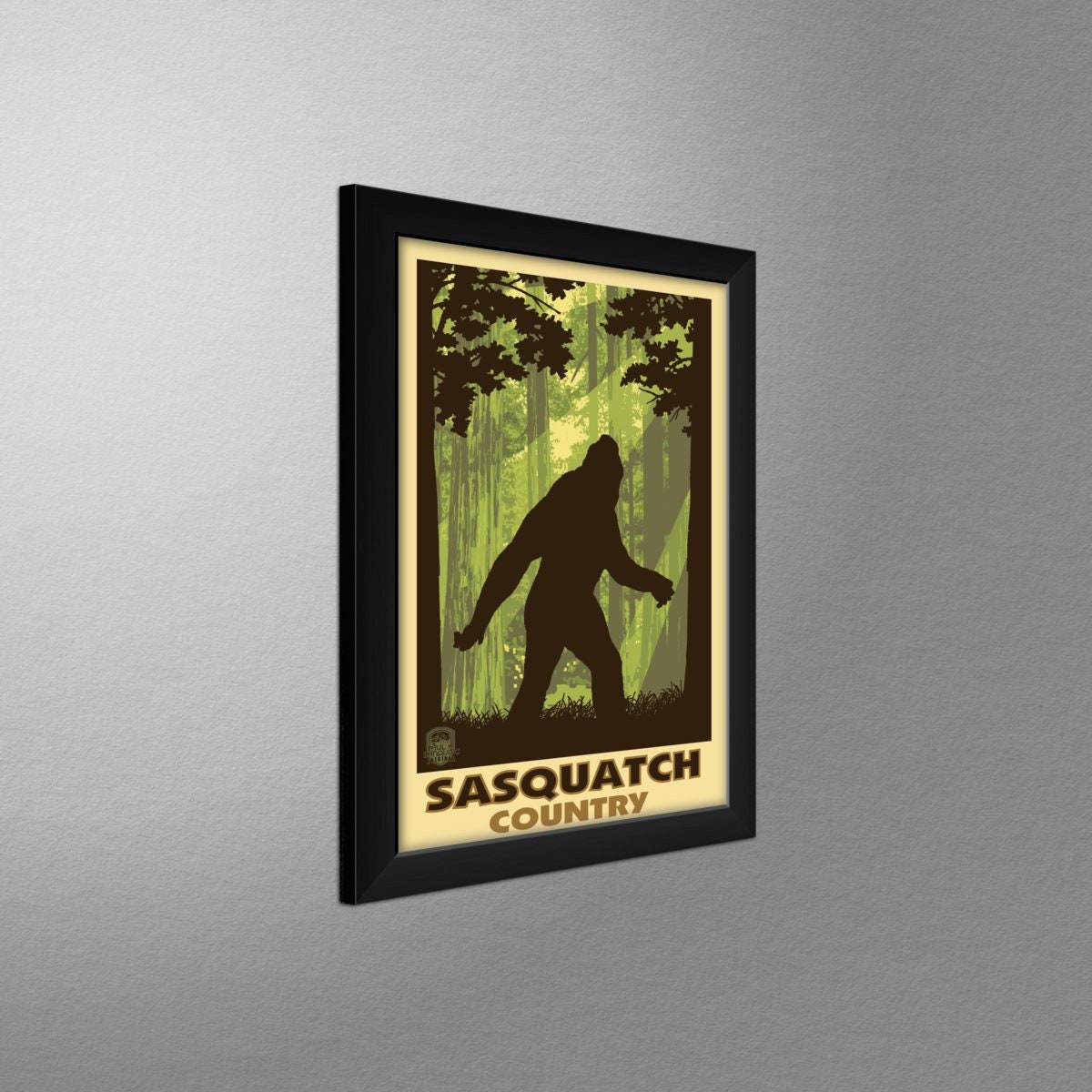 Sasquatch Country Bigfoot Shadow Giclee Art Print Poster
