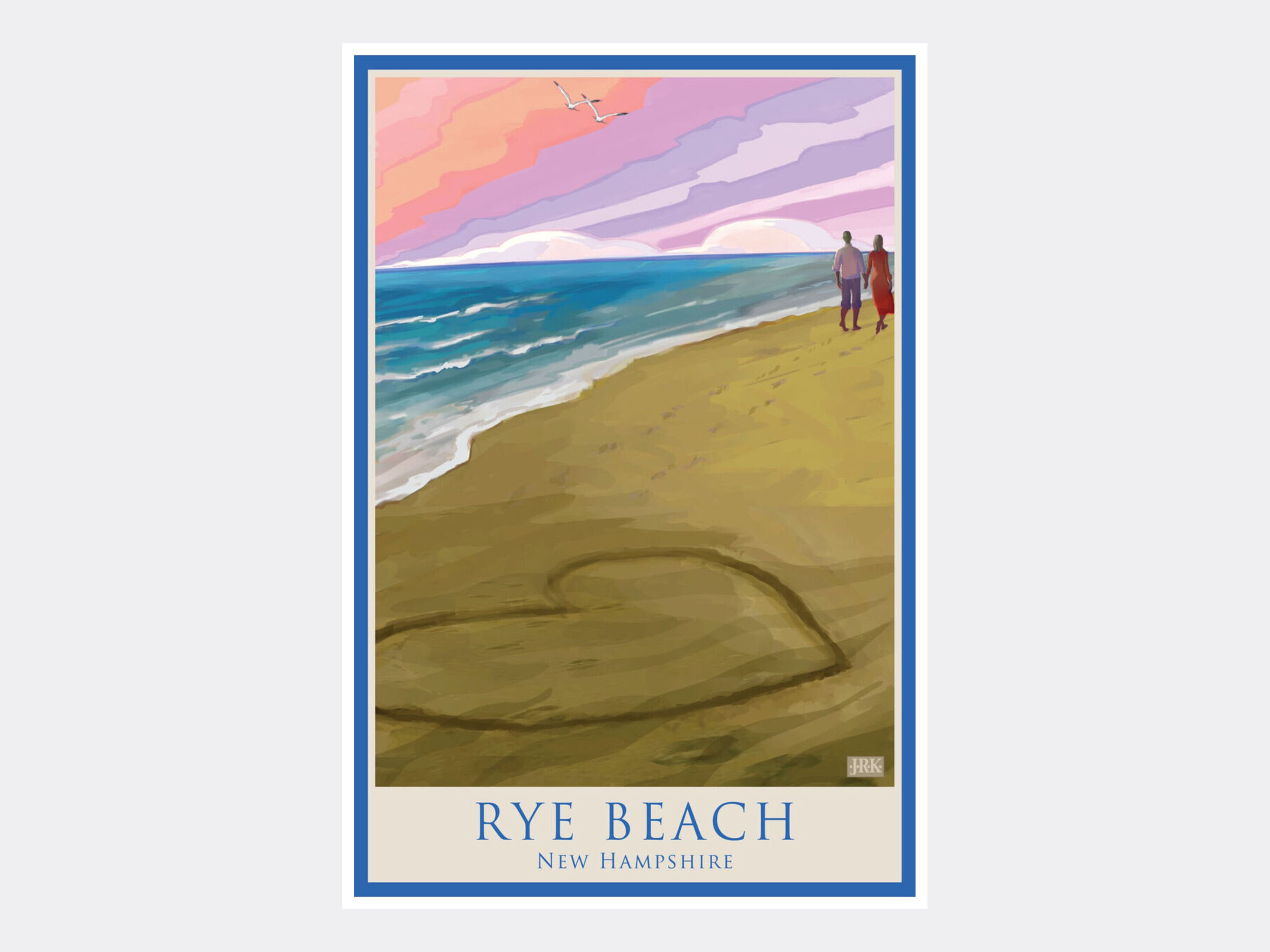 La Jolla Cove Vintage Look Personalized Metal Sign Chic 4x18