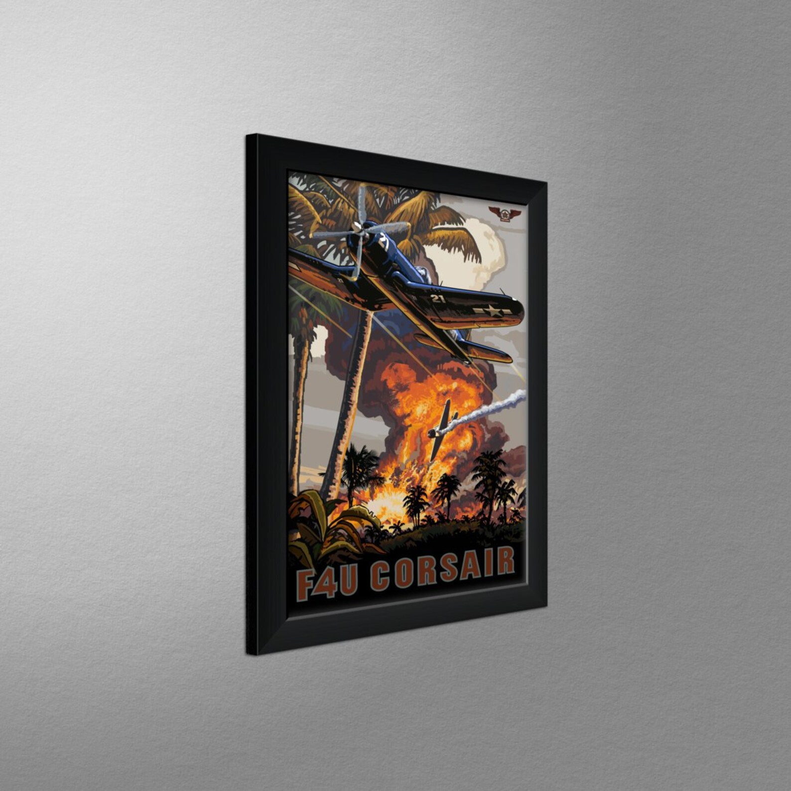Poster Rétro F4U Corsair – Reproduction – Thème Bière – Fabriqué En France