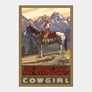 Kennedy Meadows California Giclee Art Print Poster from Travel Artwork by Artist Paul A. Lanquist