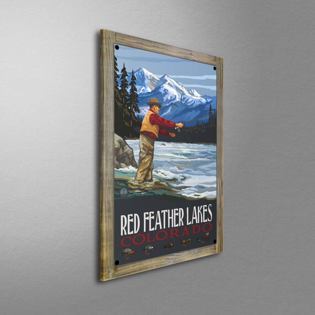 Red Feather Lakes Colorado Fly Fisherman Stream Mountains Etsy