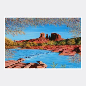 Cathedral Rock Giclee Art Print Poster by Mike Bennett