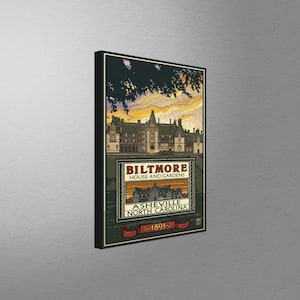 Biltmore Estate Stretch Canvas, Pillow, Blanket from Travel Artwork by Artist Paul A. Lanquist