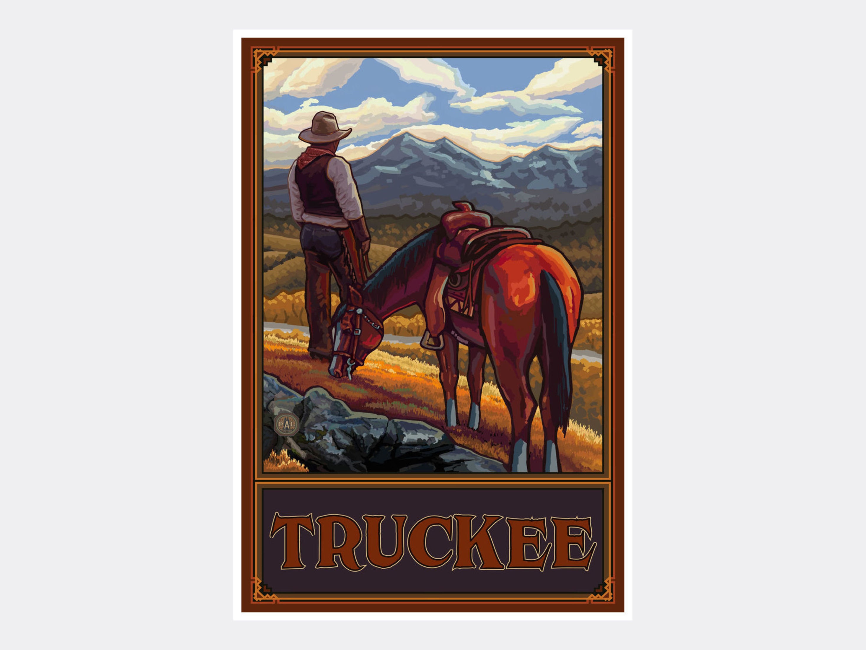 Truckee Giclee Art Print Poster from Original Travel Artwork | Etsy