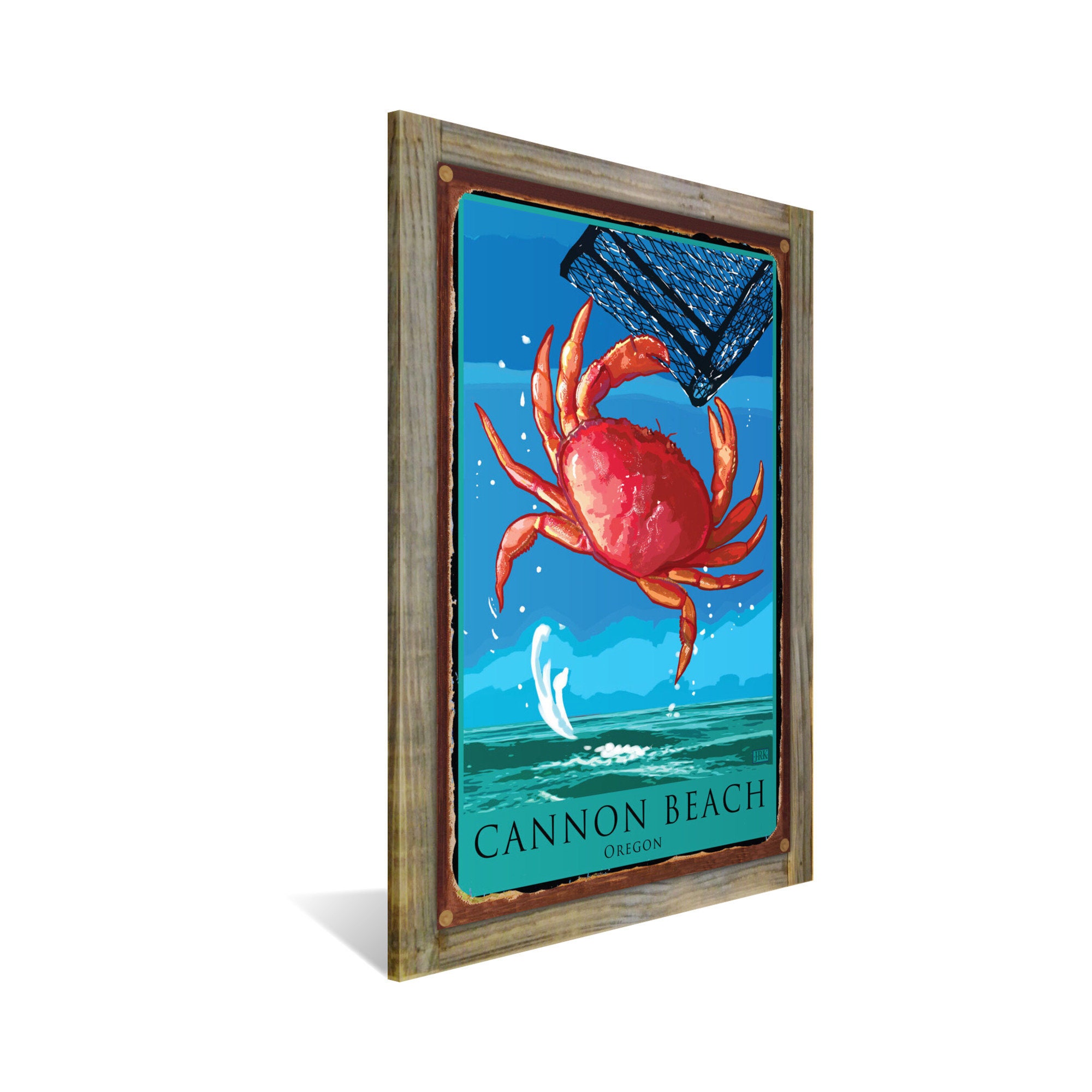 かんなぎ　アートグラフB Cannon Beach Oregon Dungeness Crab Art Print: Joanne Kollman