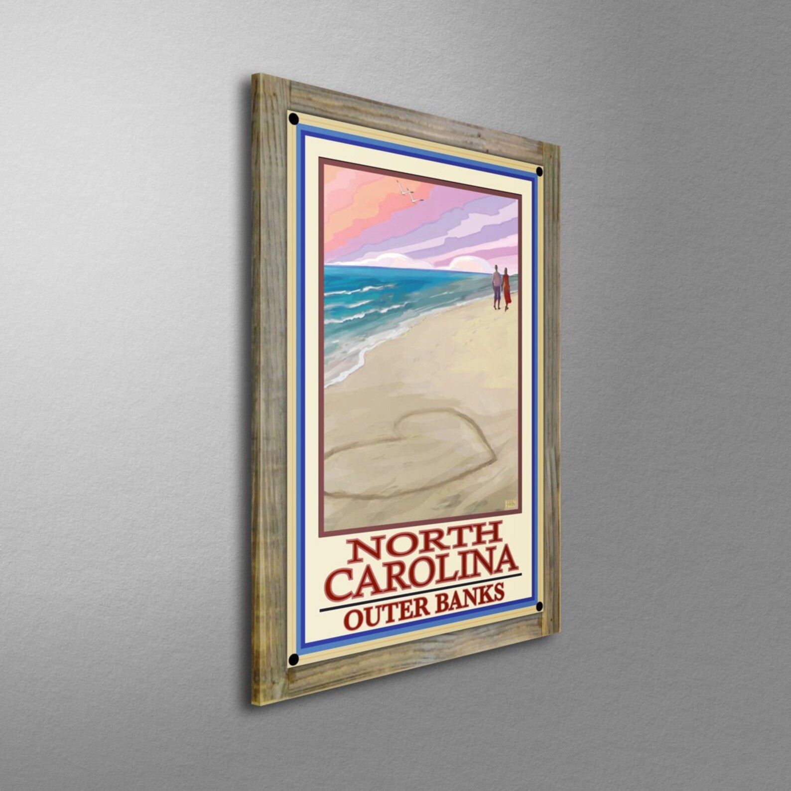 Outer Banks North Carolina Giclee Art Print Poster from Alla Etsy