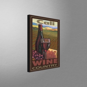 California Wine Country Wine Country Stretch Canvas, Pillow, Blanket from Travel Artwork by Artist Paul A. Lanquist