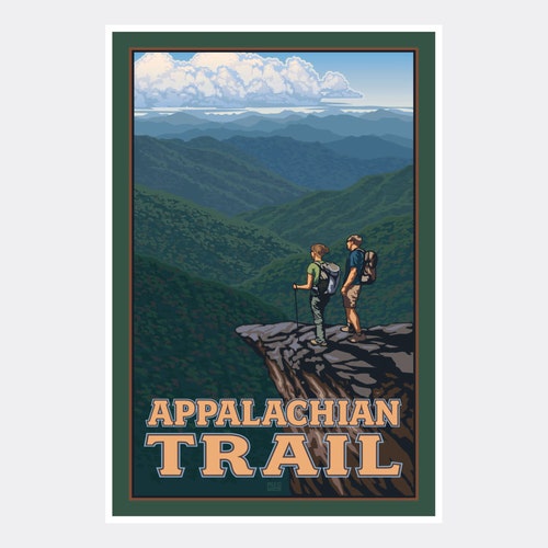 Appalachian Trail Giclee Art Print Poster From Travel Artwork Etsy