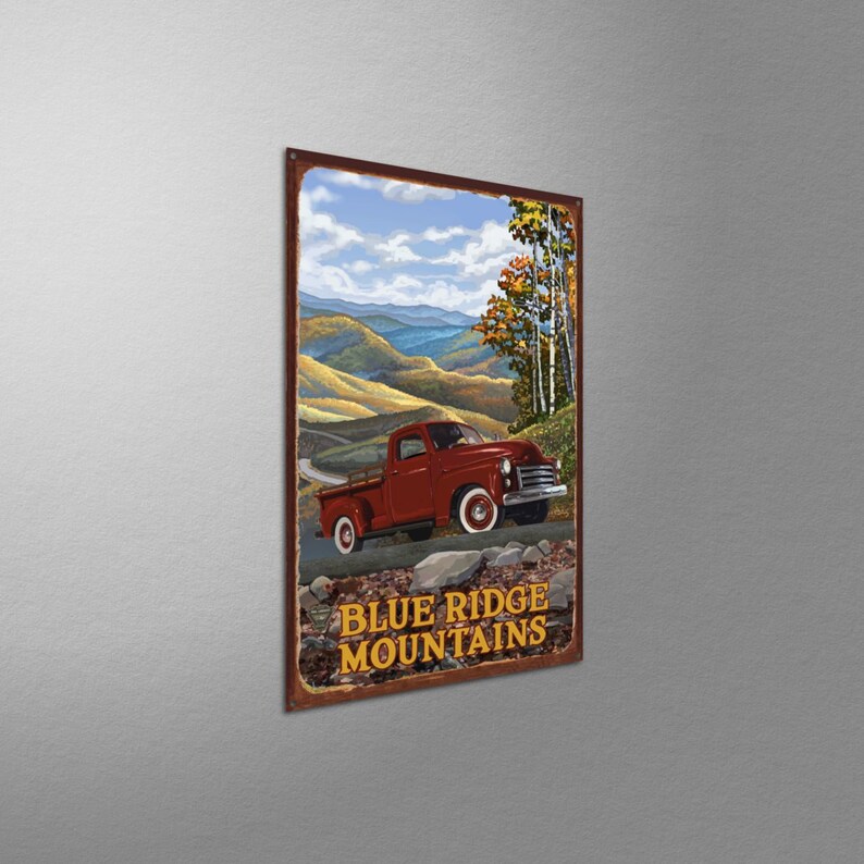Blue Ridge Mountains Giclee Art Print Poster From Original | Etsy