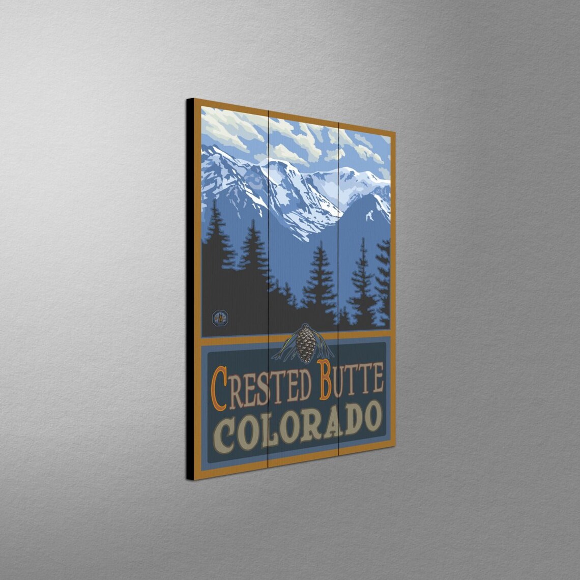 Crested Butte Colorado Giclee Art Print Poster From Travel Artwork by ...