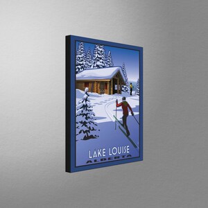 Lake Louise Alberta Canada Cross Country Cabin Canvas, Pillow, Blanket from Travel Artwork by Artist Paul Leighton