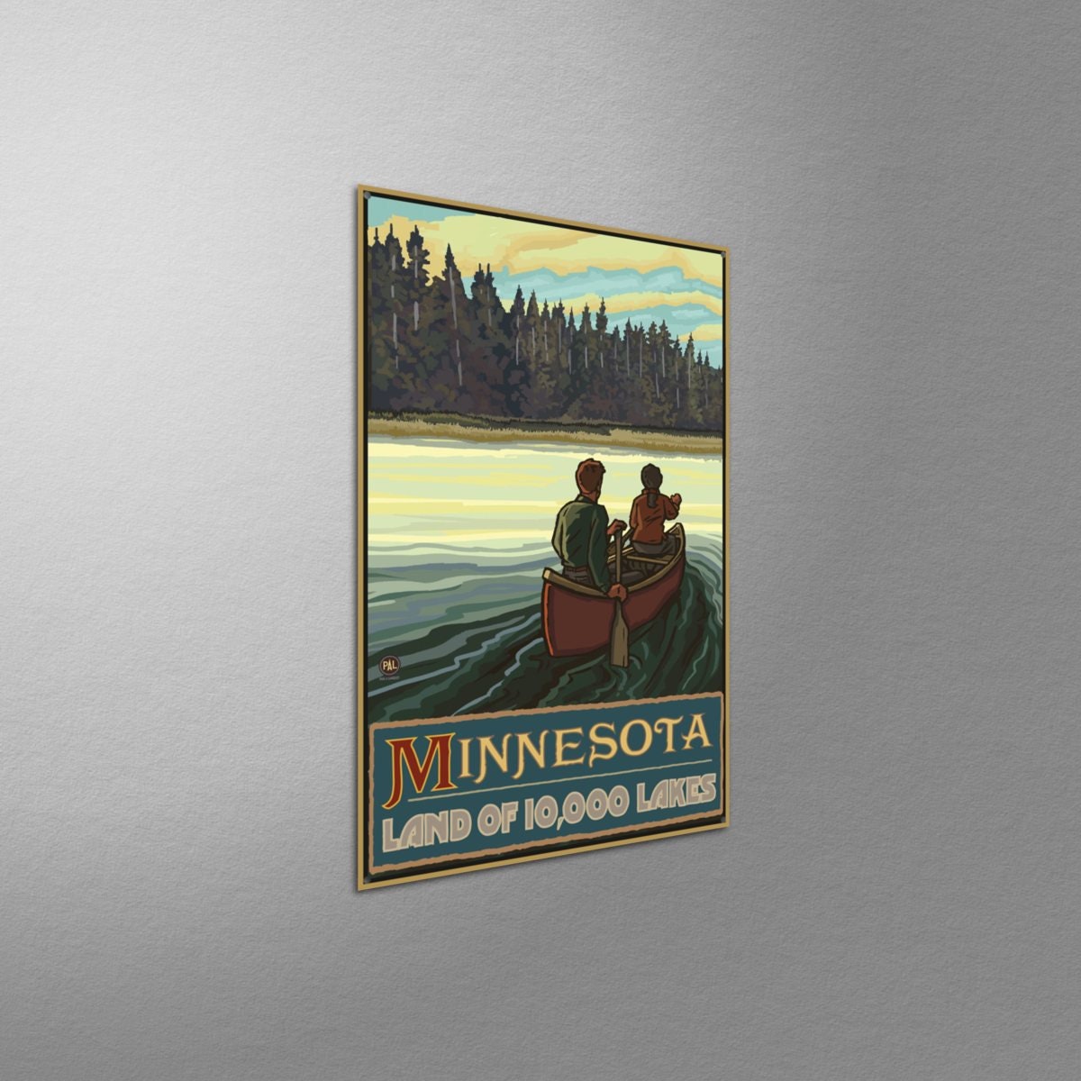 Minnesota Giclee Art Print Poster from Original Travel Artwork Etsy