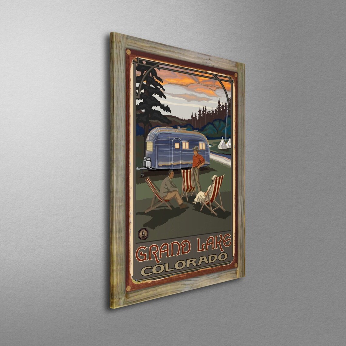 Grand Lake Colorado Giclee Art Print Poster de Original Travel Etsy